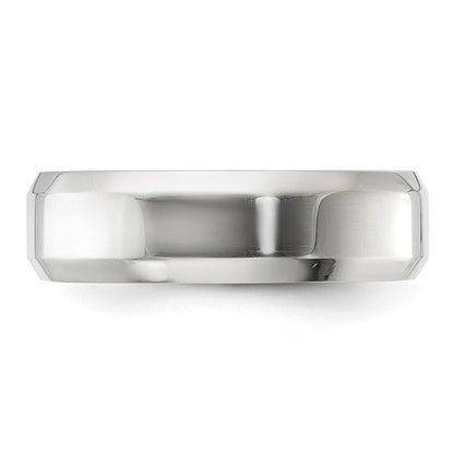 Sterlingsilber 6mm Abgeschrägt Kante Größe 5.5 Ring