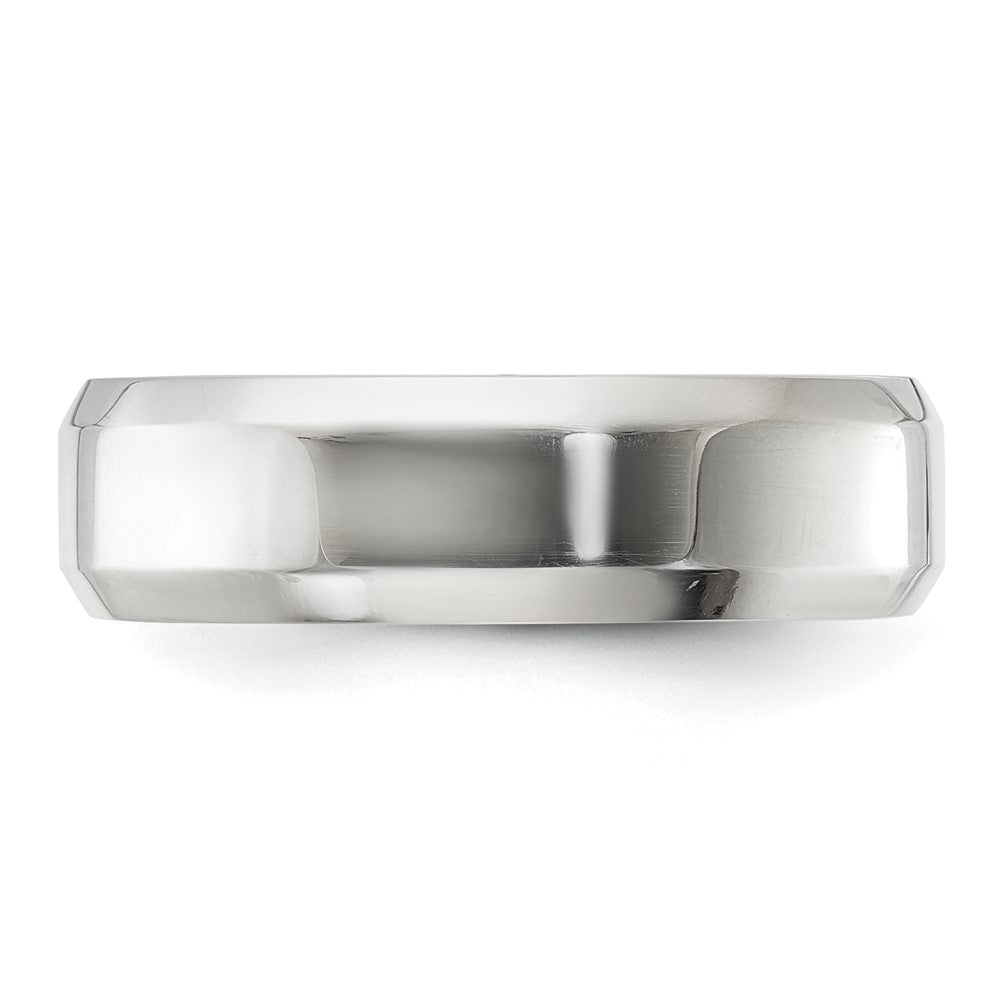 Sterlingsilber 6mm Abgeschrägt Kante Größe 13 Ring