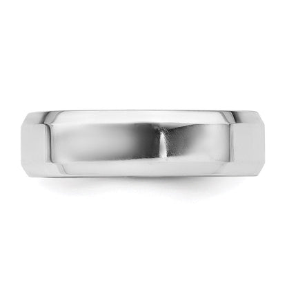 Sterlingsilber 6mm Abgeschrägt Kante Größe 13 Ring