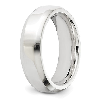 Sterlingsilber 6mm Abgeschrägt Kante Größe 10 Ring