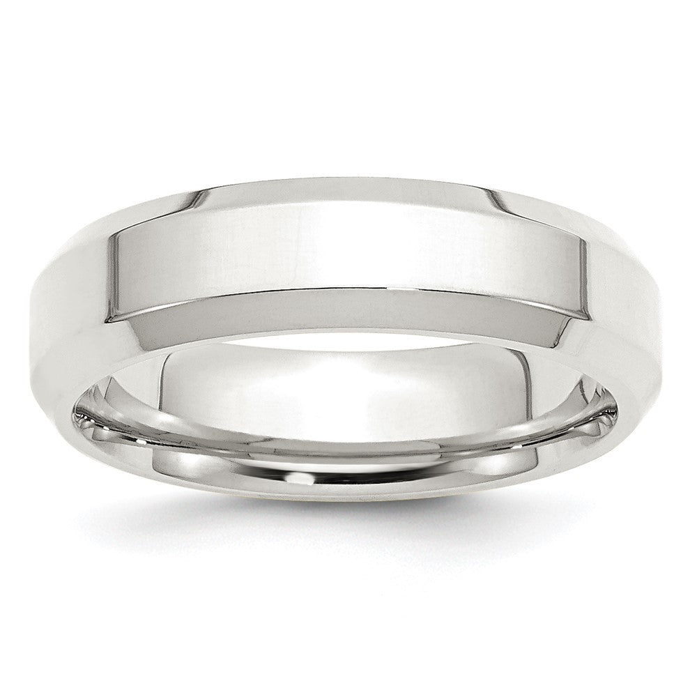 Sterlingsilber 6mm Abgeschrägt Kante Größe 13 Ring