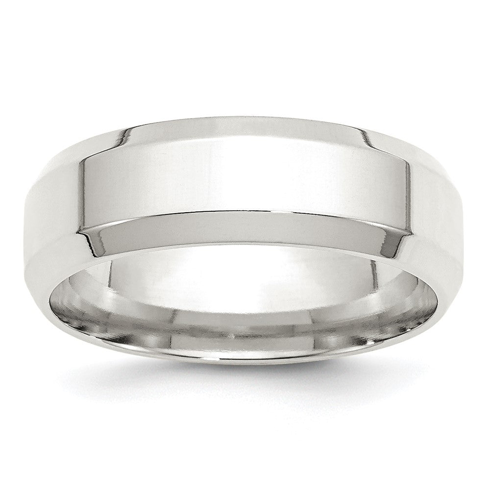 Sterlingsilber 7mm Abgeschrägt Kante Größe 4 Ring