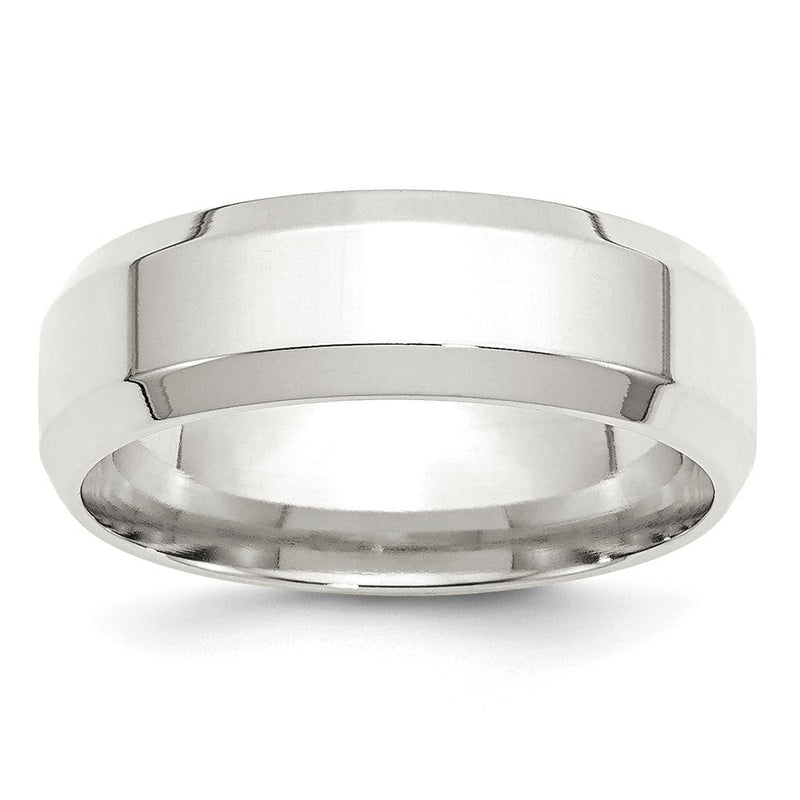 Sterlingsilber 7mm Abgeschrägt Kante Größe 5 Ring
