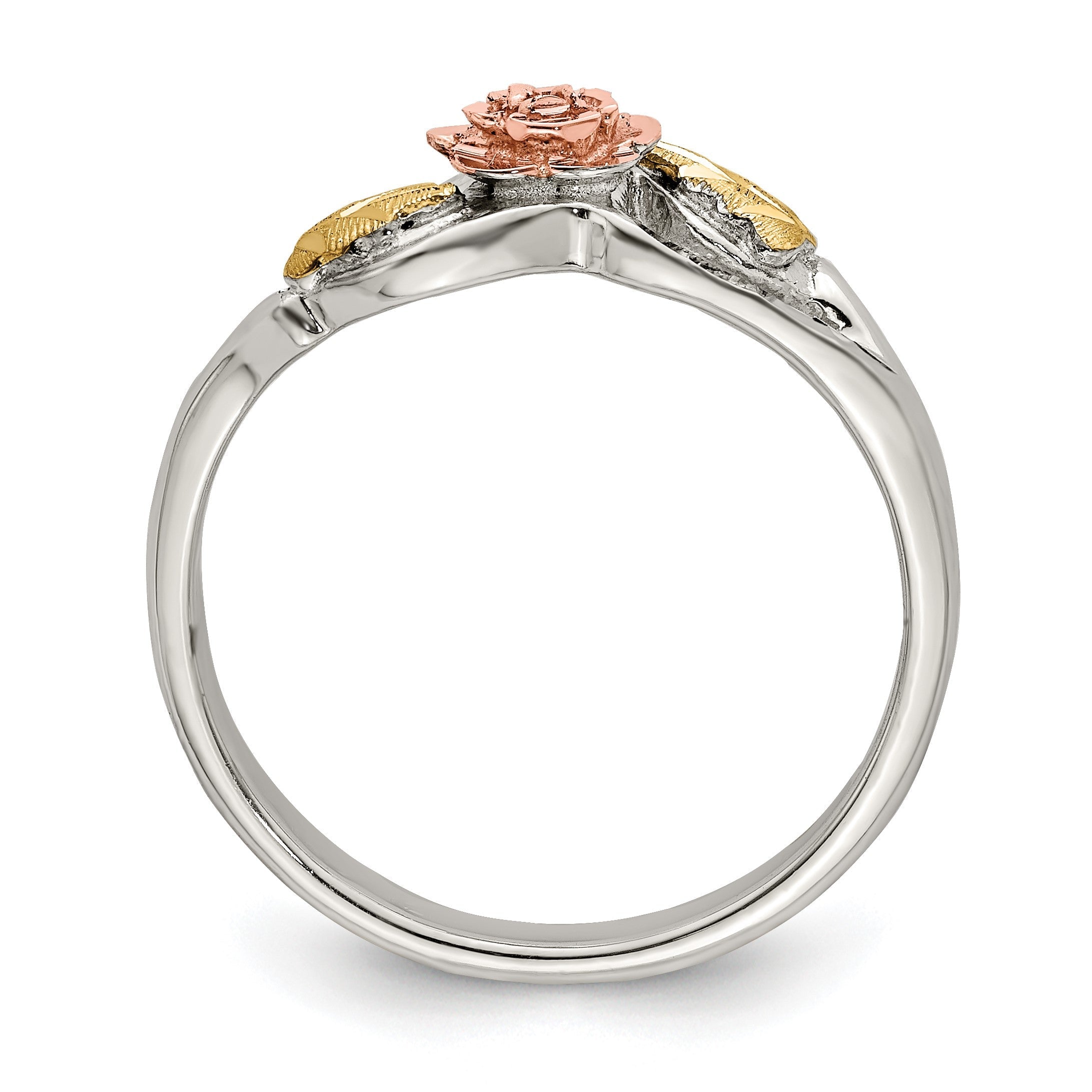 Sterlingsilber Landstrom Mt. Rushmore Schwarz Hills 12K Gold Akzente Rose Ring