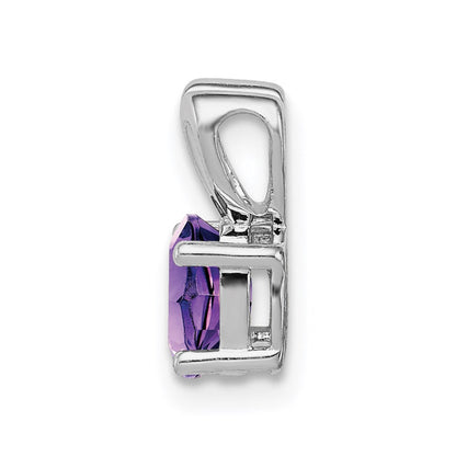 Sterlingsilber Rhodiniert Amethyst Anhänger