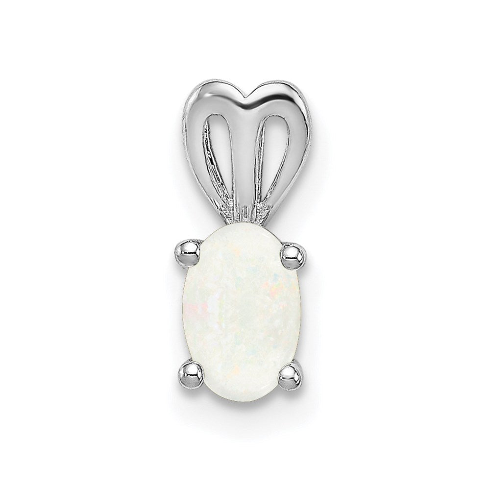 Sterlingsilber Rhodiniert Erzeugt Opal Anhänger
