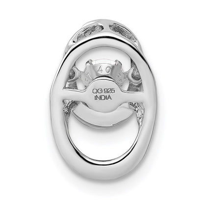 Sterlingsilber Rhodium Zirkonia Geburtsstein Lebhaft Kette Anhänger