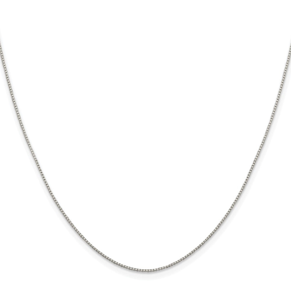 Sterlingsilber Rhodiniert.8mm 8 Sided Venezianer Kette