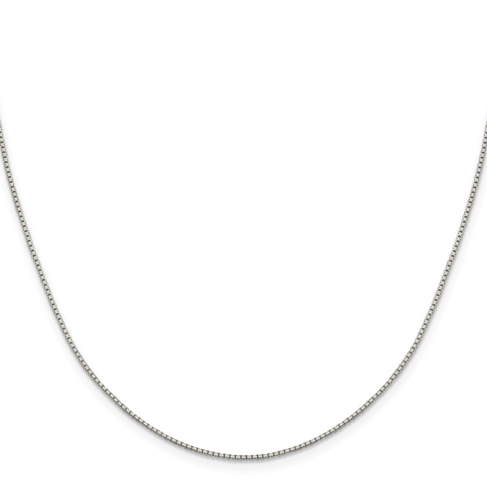Sterlingsilber 1.15mm 8 Sided Diamantiert Venezianer Kette mit 2 Zoll Verlängerung. Halskette