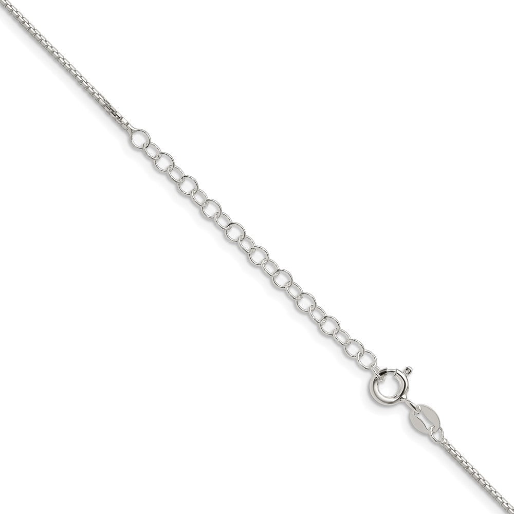 Sterlingsilber 1.15mm 8 Sided Diamantiert Venezianer Kette mit 2 Zoll Verlängerung. Halskette