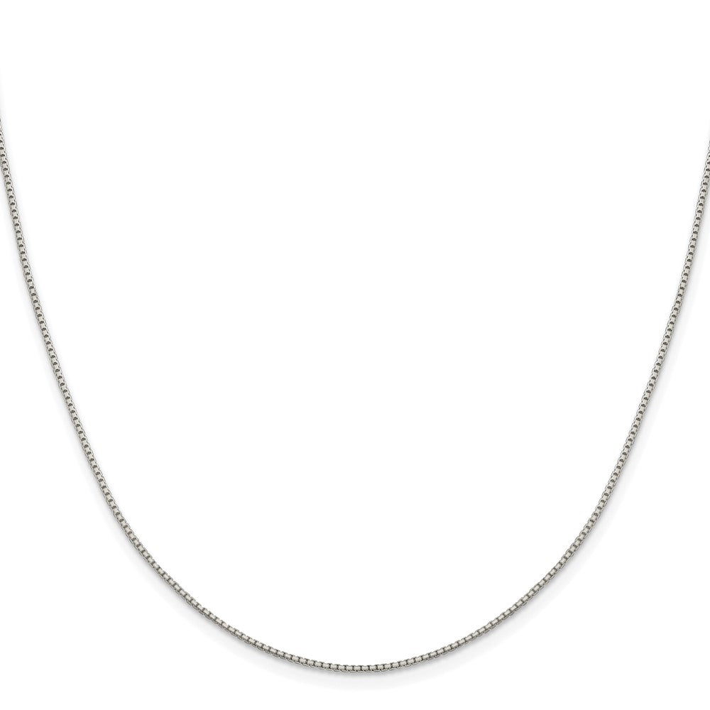 Sterlingsilber Rhodiniert 1.15mm 8 Sided Venezianer Kette
