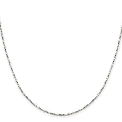 Sterlingsilber Rhodiniert 1.15mm 8 Sided Venezianer Kette
