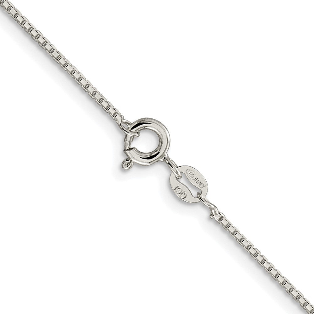 Sterlingsilber Rhodiniert 1.15mm 8 Sided Venezianer Kette