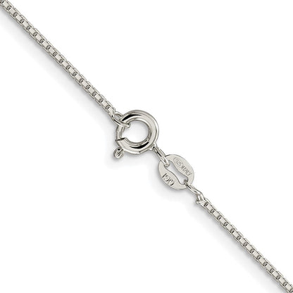 Sterlingsilber Rhodiniert 1.15mm 8 Sided Venezianer Kette