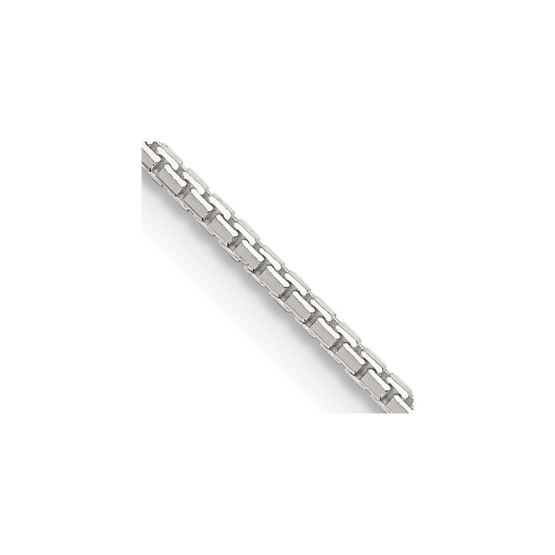Sterlingsilber 1.15mm 8 Sided Diamantiert Venezianer Kette mit 2 Zoll Verlängerung. Halskette