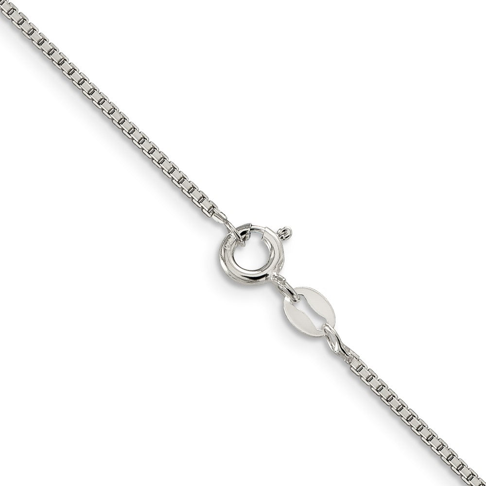 Sterlingsilber 1.25mm 8 Sided Diamantiert Venezianer Kette mit 2 Zoll Verlängerung. Halskette