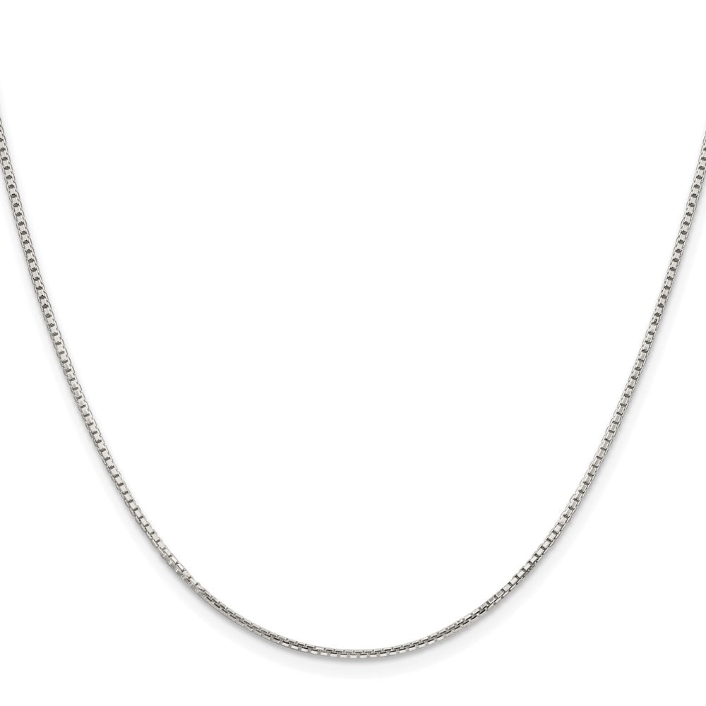 Sterlingsilber Rhodiniert 1.25mm 8 Sided Venezianer Kette
