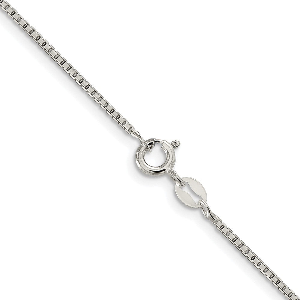 Sterlingsilber Rhodiniert 1.25mm 8 Sided Venezianer Kette