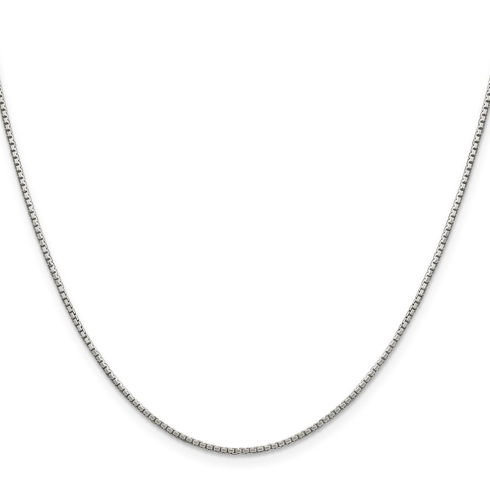 Sterlingsilber 1.35mm 8 Sided Diamantiert Venezianer Kette mit 2 Zoll Verlängerung. Halskette