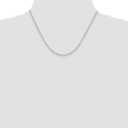 Sterlingsilber 1.35mm 8 Sided Diamantiert Venezianer Kette mit 2 Zoll Verlängerung. Halskette