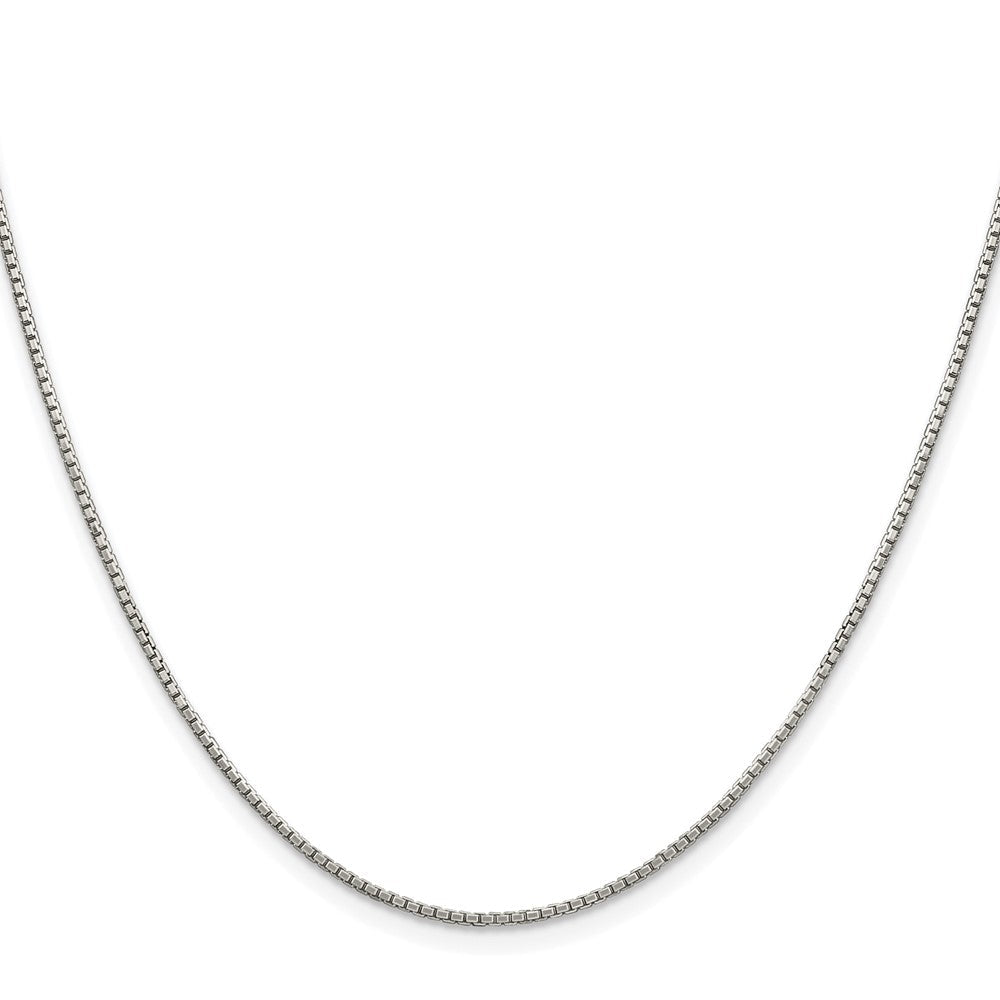 Sterlingsilber Rhodiniert 1.35mm 8 Sided Venezianer Kette