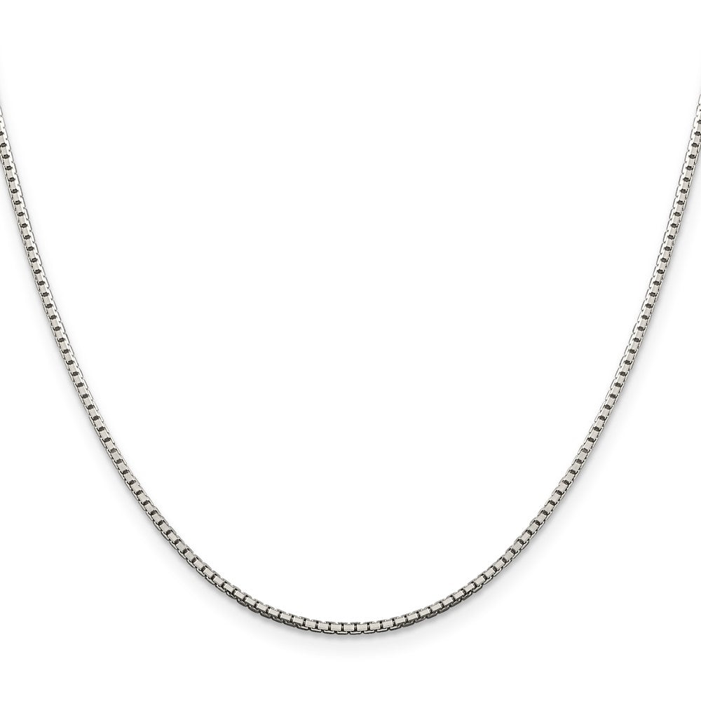 Sterlingsilber 1.5mm 8 Sided Diamantiert Venezianer Halskette