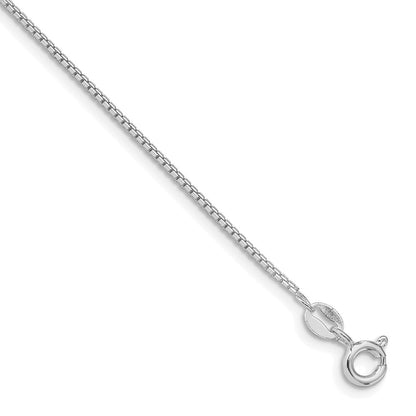Sterlingsilber Rhodiniert 1.5mm 8 Sided Venezianer Kette