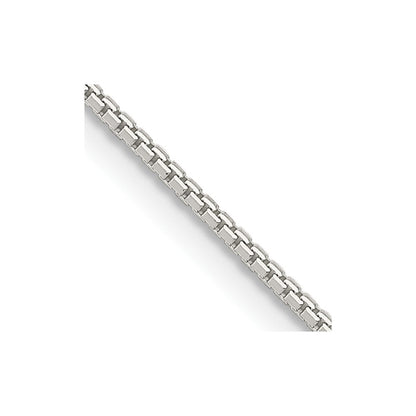 Sterlingsilber 1.5mm 8 Sided Diamantiert Venezianer Kette mit 2 Zoll Verlängerung. Halskette