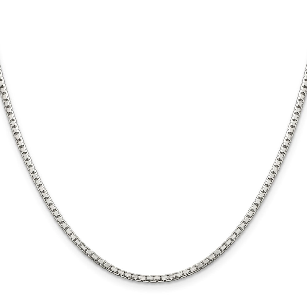 Sterlingsilber 2mm 8 Sided Diamantiert Venezianer Halskette