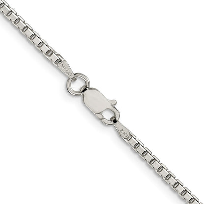Sterlingsilber 2mm 8 Sided Diamantiert Venezianer Halskette