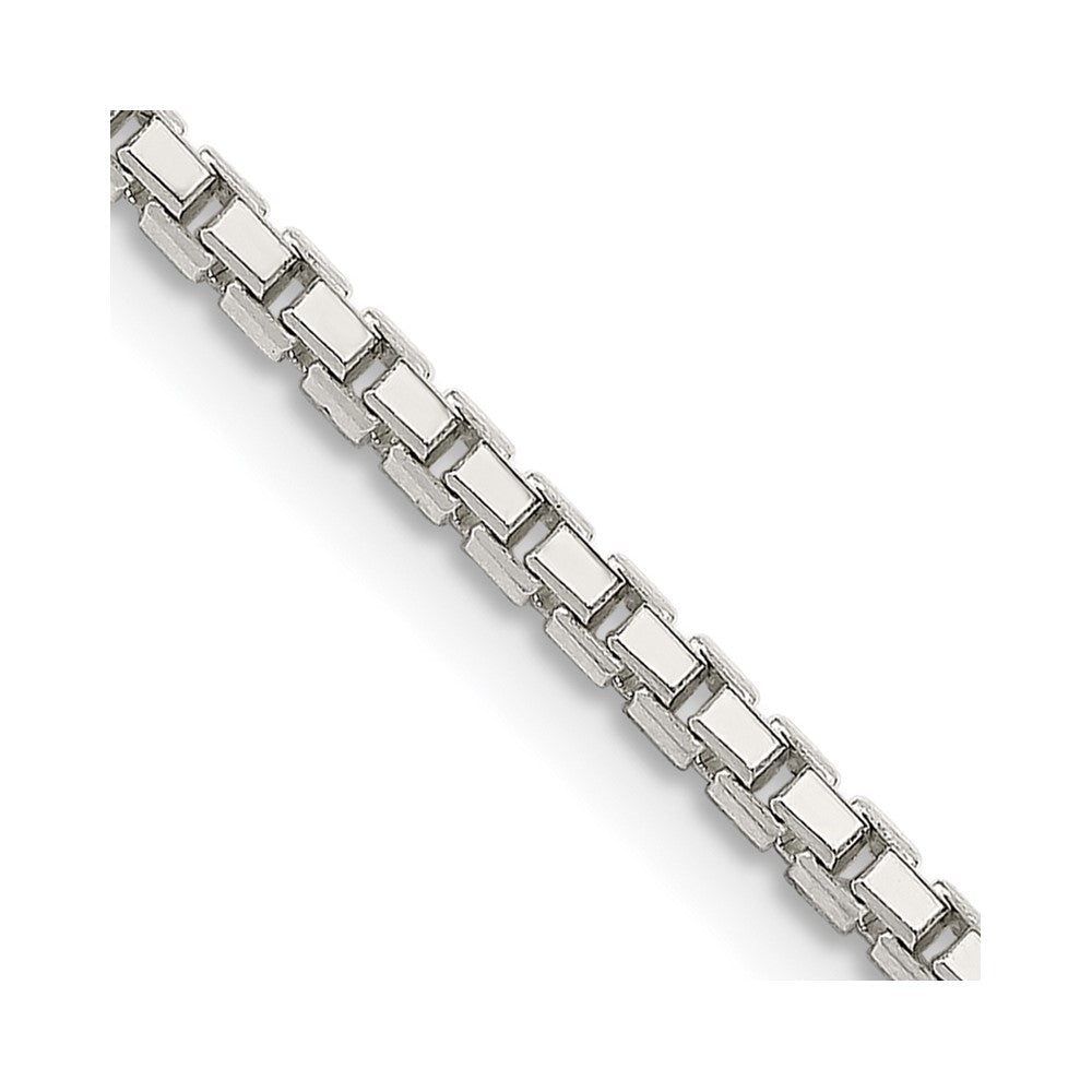 Sterlingsilber 2mm 8 Sided Diamantiert Venezianer Halskette