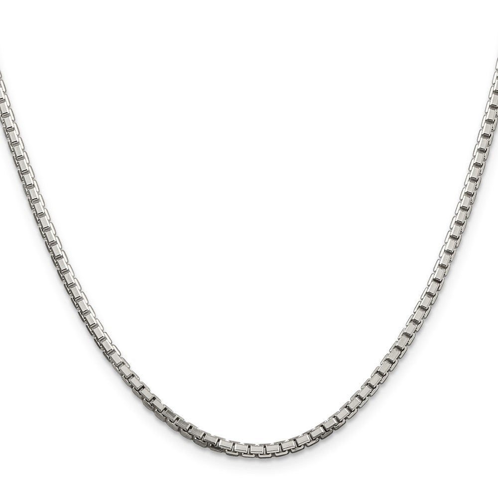 Sterlingsilber 2.5mm 8 Sided Diamantiert Venezianer Halskette