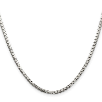 Sterlingsilber 2.5mm 8 Sided Diamantiert Venezianer Halskette