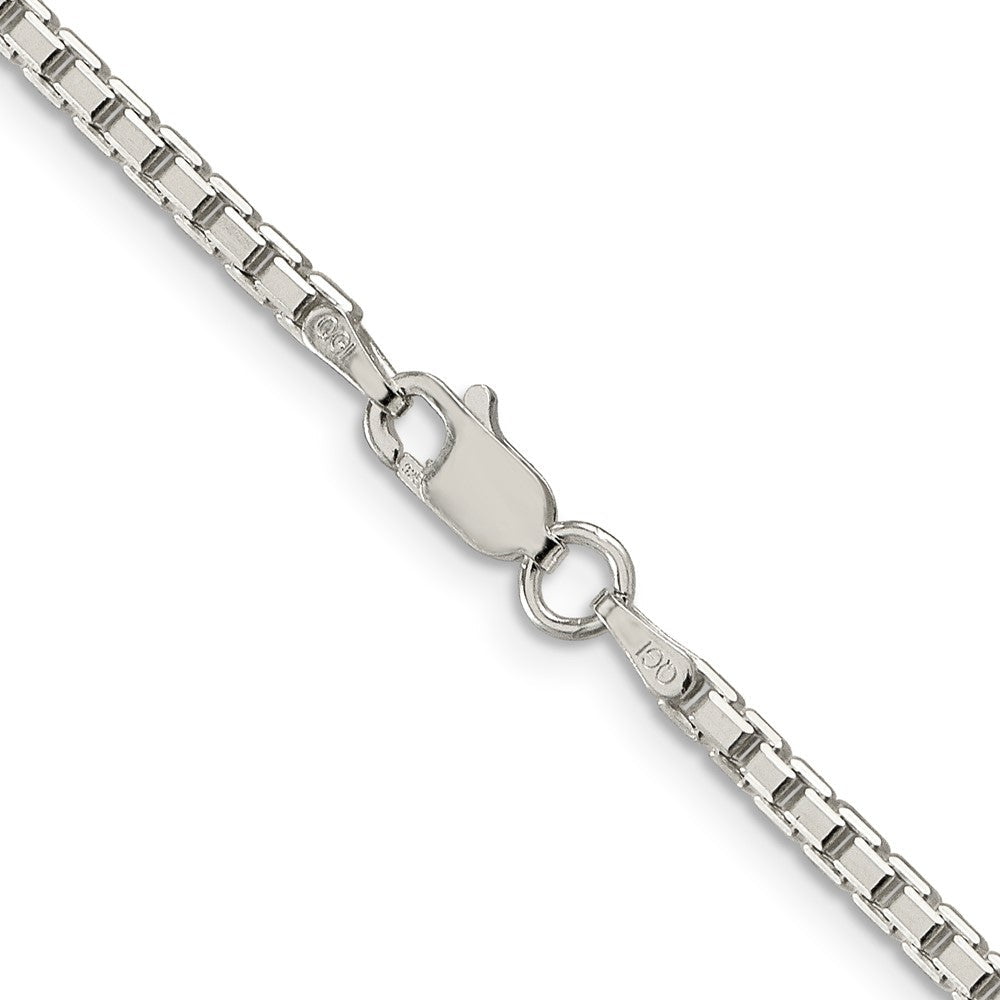 Sterlingsilber 2.5mm 8 Sided Diamantiert Venezianer Halskette