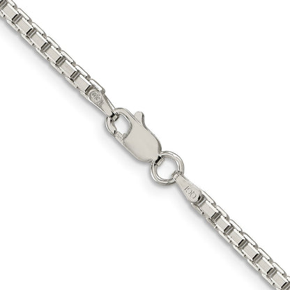 Sterlingsilber 2.5mm 8 Sided Diamantiert Venezianer Halskette