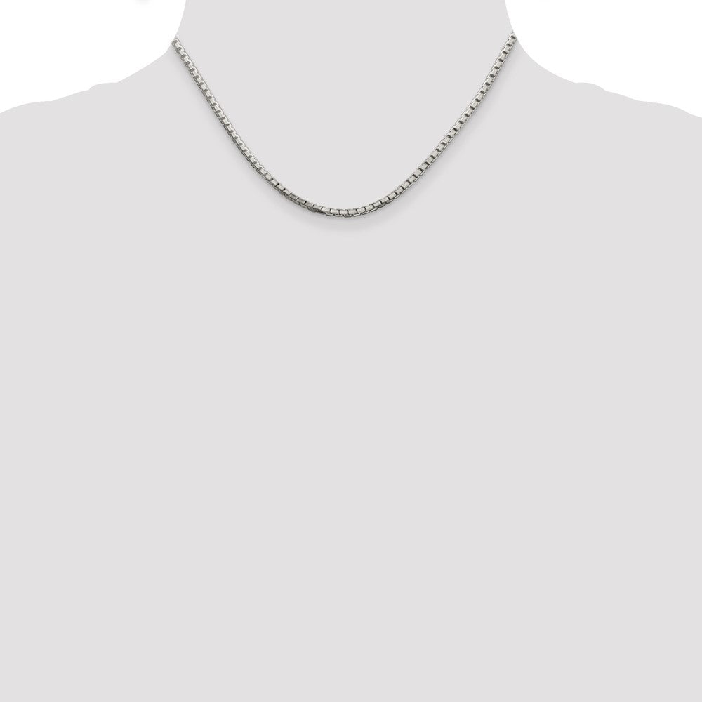 Sterlingsilber 2.5mm 8 Sided Diamantiert Venezianer Halskette