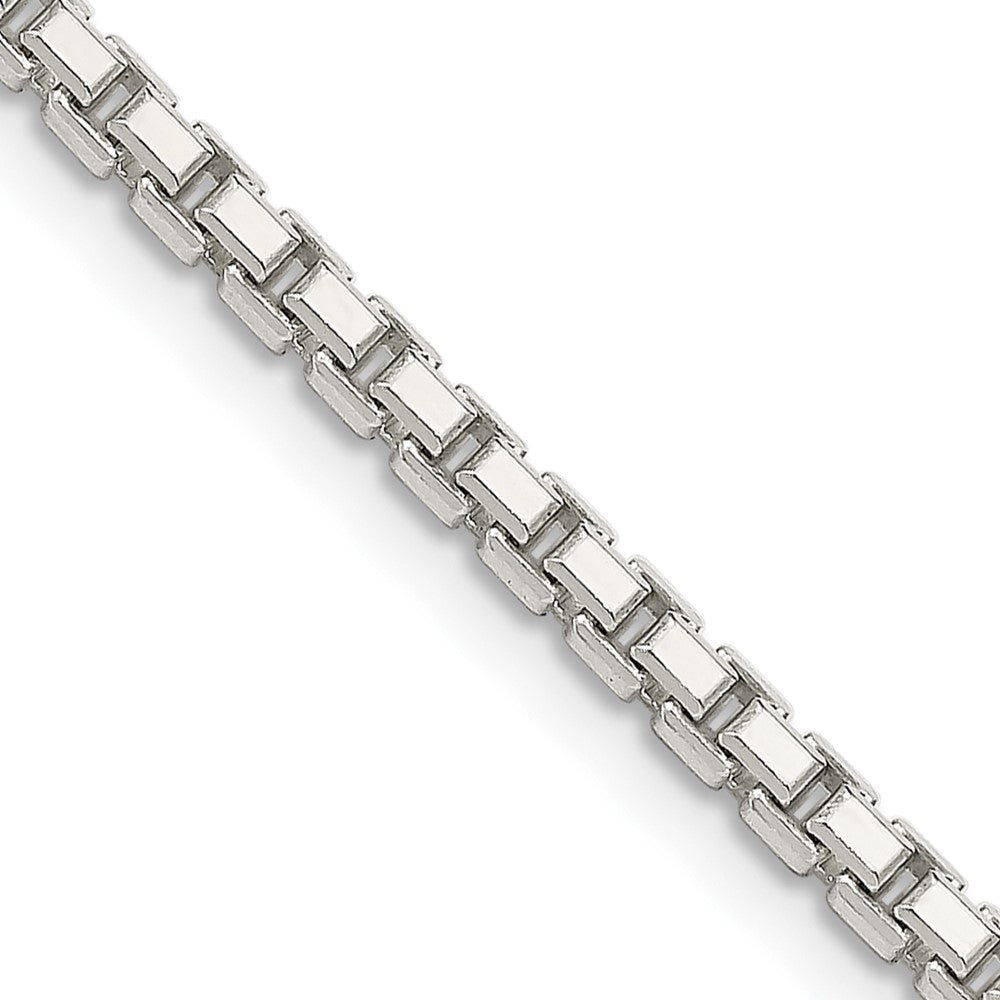 Sterlingsilber 2.5mm 8 Sided Diamantiert Venezianer Halskette