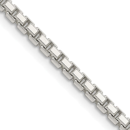 Sterlingsilber 2.5mm 8 Sided Diamantiert Venezianer Halskette