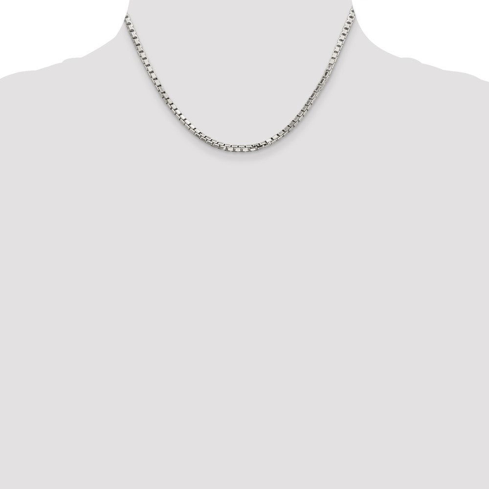 Sterlingsilber 2.9mm 8 Sided Diamantiert Venezianer Halskette