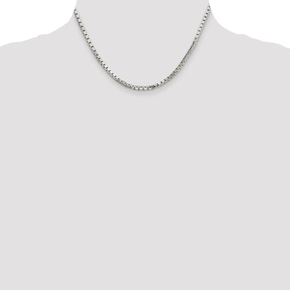 Sterlingsilber 2.9mm 8 Sided Diamantiert Venezianer Halskette