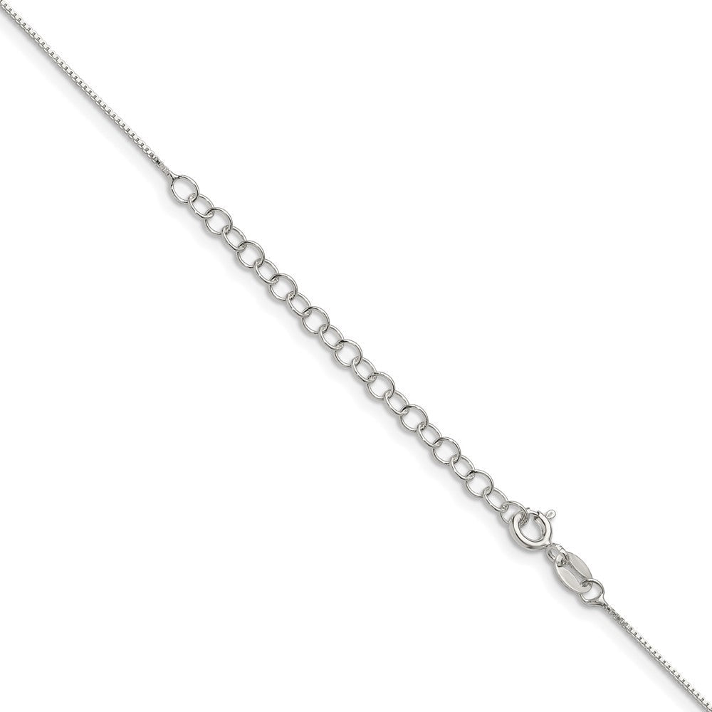 Sterlingsilber.6mm Venezianer Kette mit 2 Zoll Verlängerung. Halskette