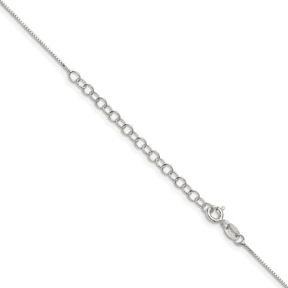 Sterlingsilber.6mm Venezianer Kette mit 2 Zoll Verlängerung. Halskette