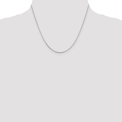 Sterlingsilber.8mm Venezianer Kette mit 2 Zoll Verlängerung. Halskette