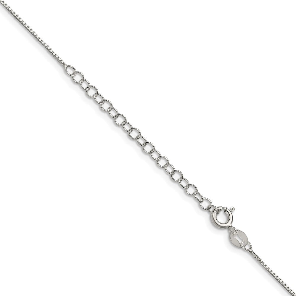 Sterlingsilber.8mm Venezianer Kette mit 2 Zoll Verlängerung. Halskette
