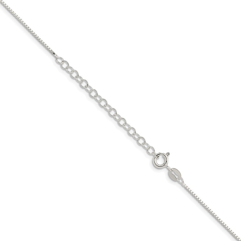 Sterlingsilber.9mm Venezianer Kette mit 2 Zoll Verlängerung. Halskette