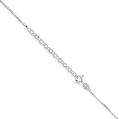 Sterlingsilber.9mm Venezianer Kette mit 2 Zoll Verlängerung. Halskette
