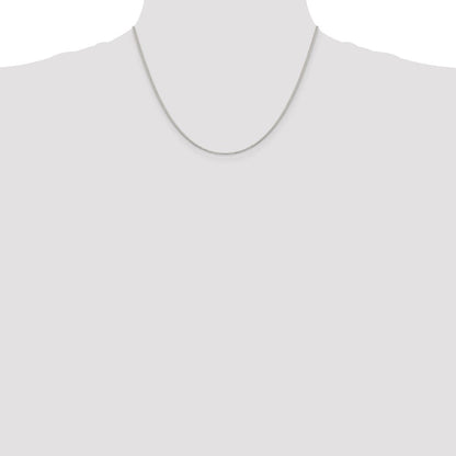 Sterlingsilber 1.1mm Venezianer Kette mit 2 Zoll Verlängerung. Halskette