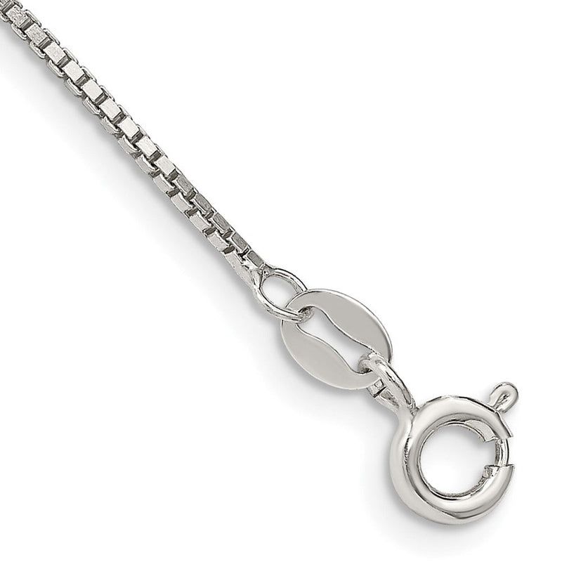 10 Zoll Sterlingsilber 1.1mm Venezianer Kette Fußkettchen