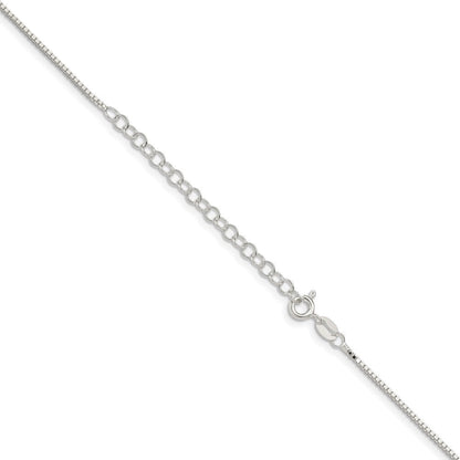 Sterlingsilber 1.1mm Venezianer Kette mit 2 Zoll Verlängerung. Halskette