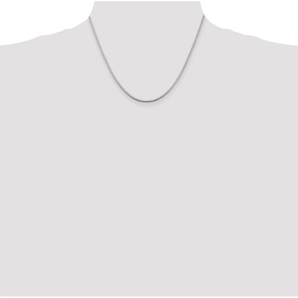 Sterlingsilber 1.75mm Venezianer Kette mit 2 Zoll Verlängerung. Halskette